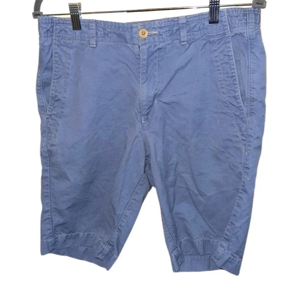 Tommy Bahama Linen Blend Blue Chino Shorts Size Medium